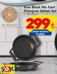 ESSE BLACK DİE CAST TİTANYUM SAHAN SET